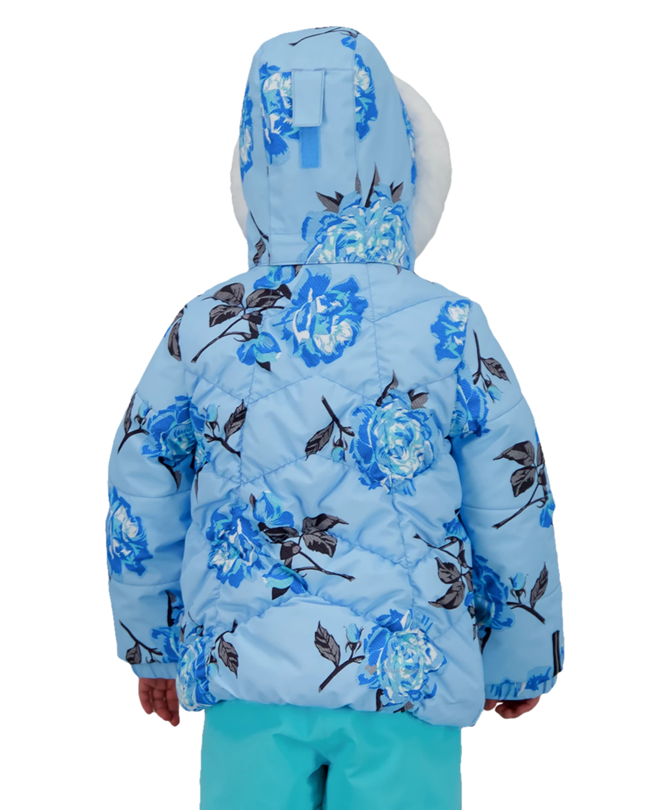 Obermeyer Roselet Jacket - Roses-R-Blue 4 Obermeyer Roselet Jacket - Roses-R-Blue - Image 2