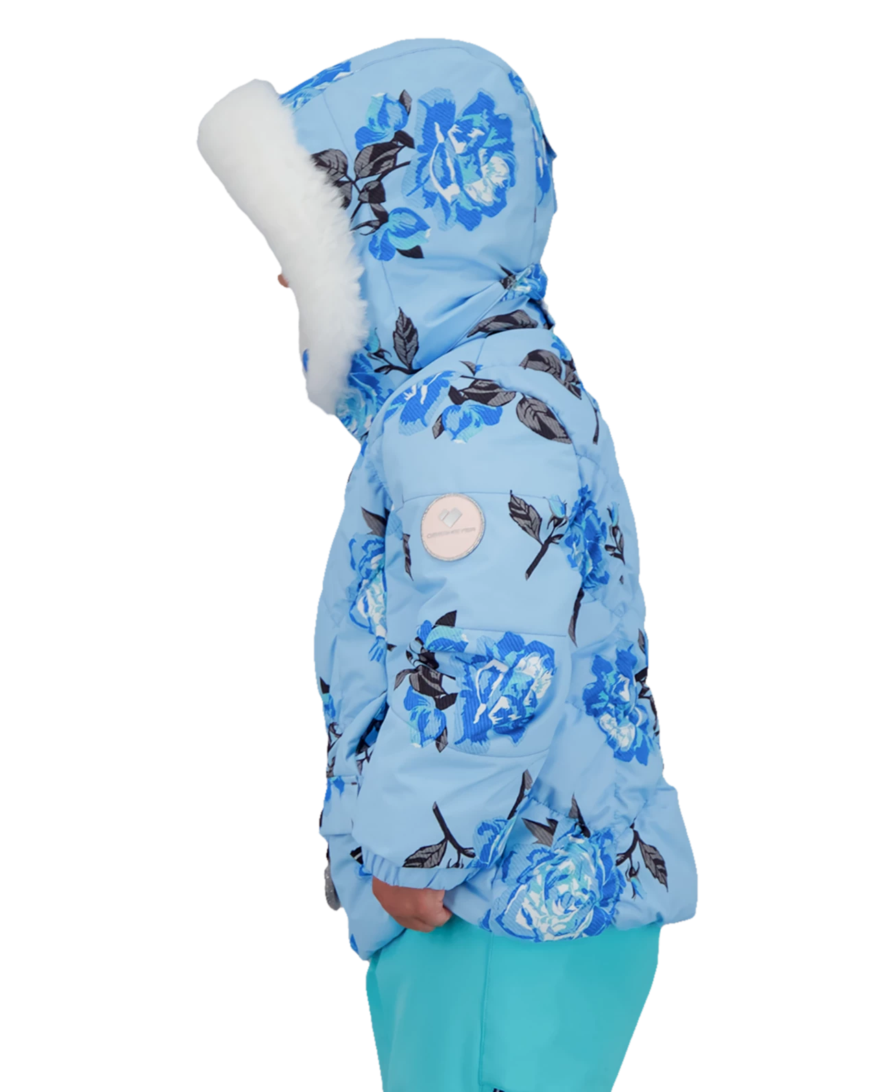 Obermeyer Roselet Jacket - Roses-R-Blue 5 Obermeyer Roselet Jacket - Roses-R-Blue - Image 3