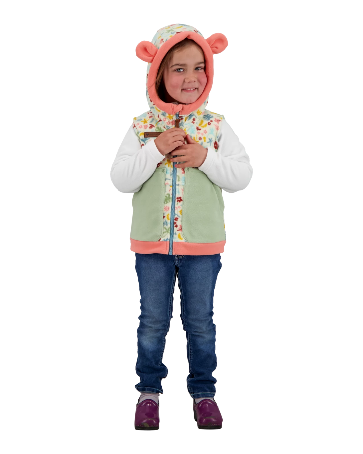 Obermeyer Logan Fleece Vest - Vintage Palm 3 Obermeyer Logan Fleece Vest - Vintage Palm