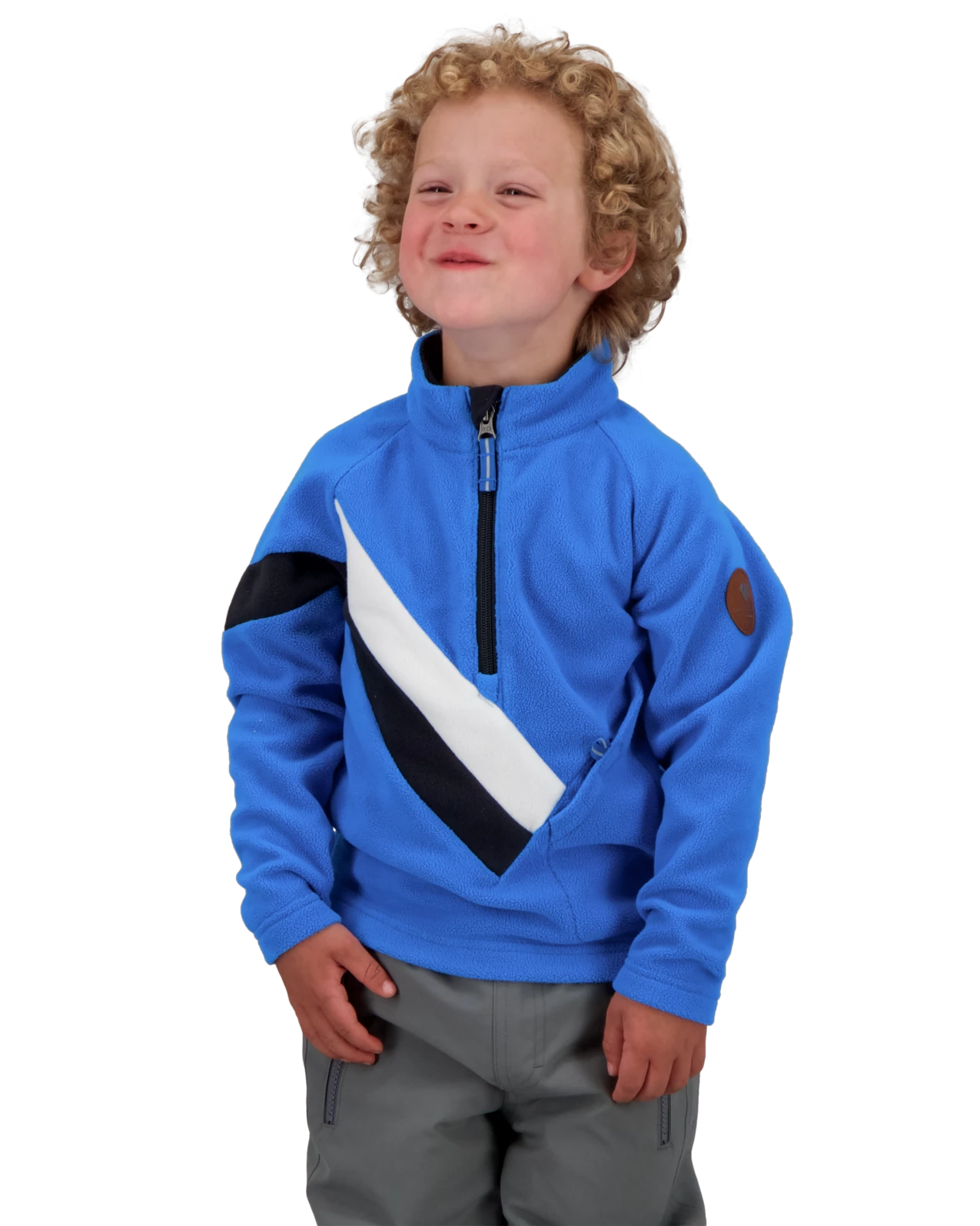 Obermeyer Morgan Fleece Top - Blue Vibes 3 Obermeyer Morgan Fleece Top - Blue Vibes