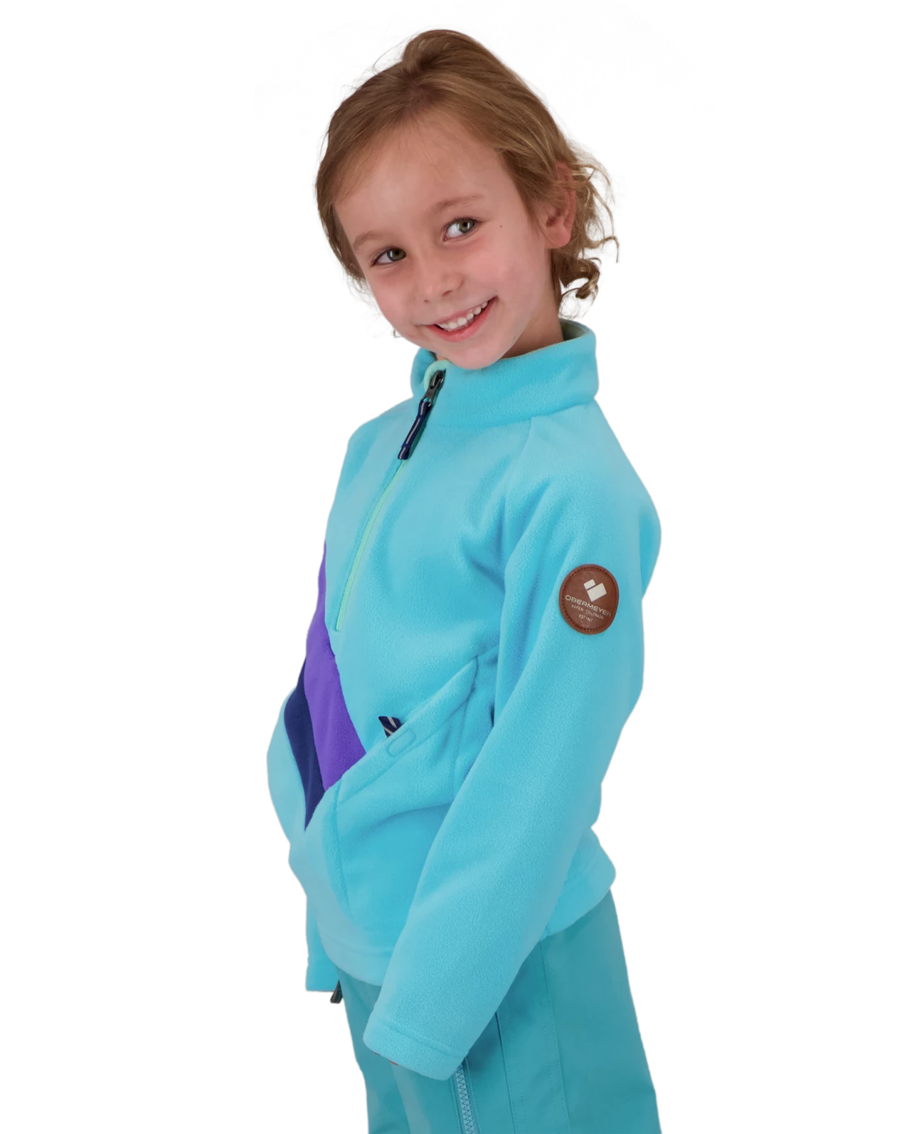 Obermeyer Morgan Fleece Top - Baby Blues 5 Obermeyer Morgan Fleece Top - Baby Blues - Image 3