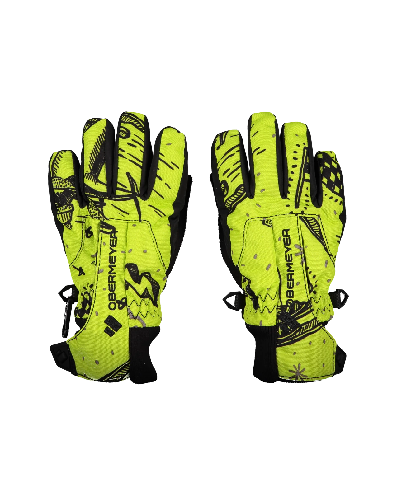Obermeyer Thumbs Up Glove Print - Racer Birdz 3 Obermeyer Thumbs Up Glove Print - Racer Birdz