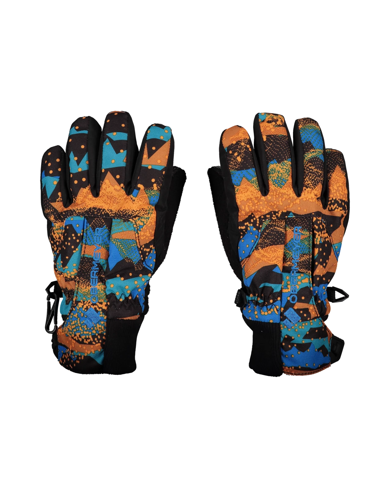 Obermeyer Thumbs Up Glove Print - Skylab Blue 3 Obermeyer Thumbs Up Glove Print - Skylab Blue
