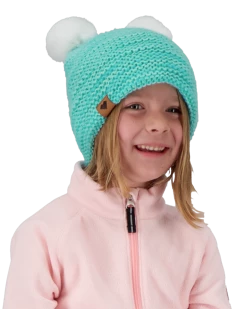 Obermeyer Glen Faux Fur Pom-Pom Beanie - Baby Blues