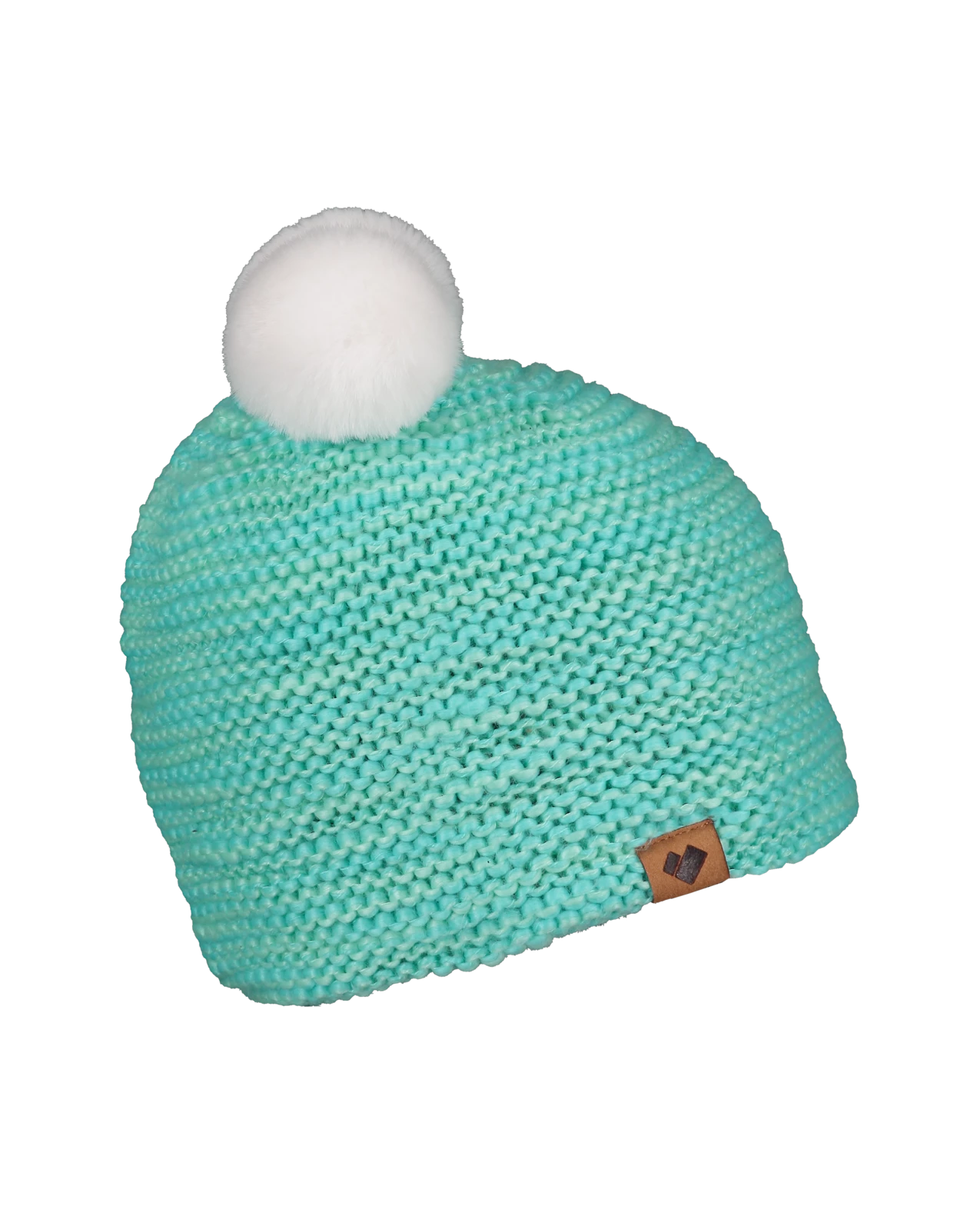 Obermeyer Glen Faux Fur Pom-Pom Beanie - Baby Blues 6 Obermeyer Glen Faux Fur Pom-Pom Beanie - Baby Blues - Image 4