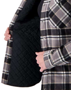 Obermeyer Women's Avery Flannel - Berm Plaid -OBERMEYER Store webimage 1404619122 S08 MODDET1