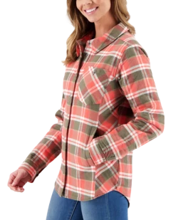 Obermeyer Women's Avery Flannel - Coral Berm Plai 13 Obermeyer Women's Avery Flannel - Coral Berm Plai -OBERMEYER Store webimage 1404619137 S06 MODSDE