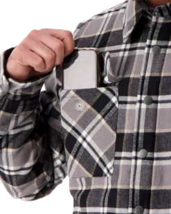 Obermeyer Men's Avery Flannel - Berm Plaid -OBERMEYER Store webimage 2404619122 S08 MODDET1