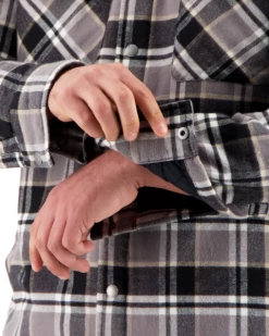 Obermeyer Men's Avery Flannel - Berm Plaid -OBERMEYER Store webimage 2404619122 S09 MODDET2