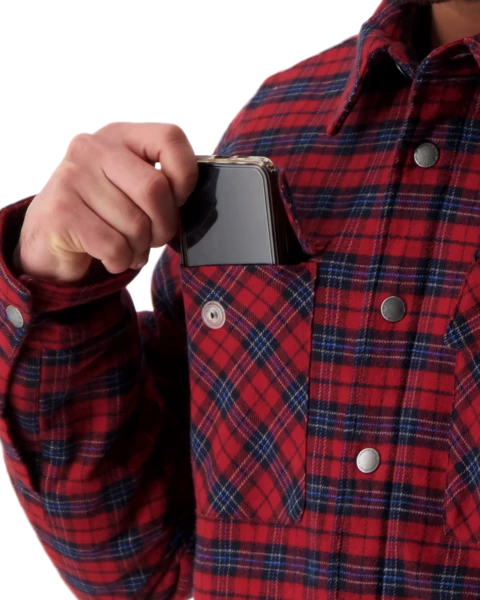 Obermeyer Men's Avery Flannel - Mey Plaid 9 Obermeyer Men's Avery Flannel - Mey Plaid - Image 7