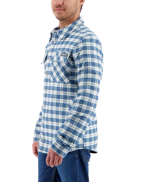 Obermeyer Men's Avery Flannel - Icy Mey Plaid 7 Obermeyer Men's Avery Flannel - Icy Mey Plaid - Image 5