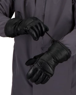 Obermeyer Eclipse Leather Glove - Black