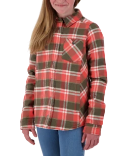 Obermeyer Teen Girls Avery Flannel - Coral Berm Plai -OBERMEYER Store webimage 3401619137 S05 MODFRT