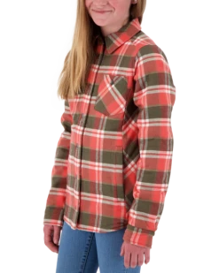 Obermeyer Teen Girls Avery Flannel - Coral Berm Plai -OBERMEYER Store webimage 3401619137 S06 MODSDE
