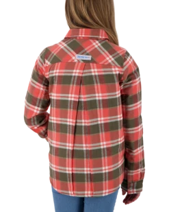 Obermeyer Teen Girls Avery Flannel - Coral Berm Plai -OBERMEYER Store webimage 3401619137 S07 MODBCK