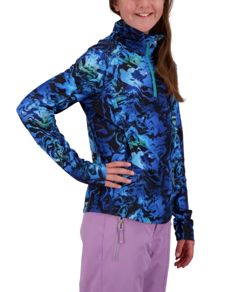 Obermeyer Clara 1/4 Zip Top - Space Out 5 Obermeyer Clara 1/4 Zip Top - Space Out - Image 3